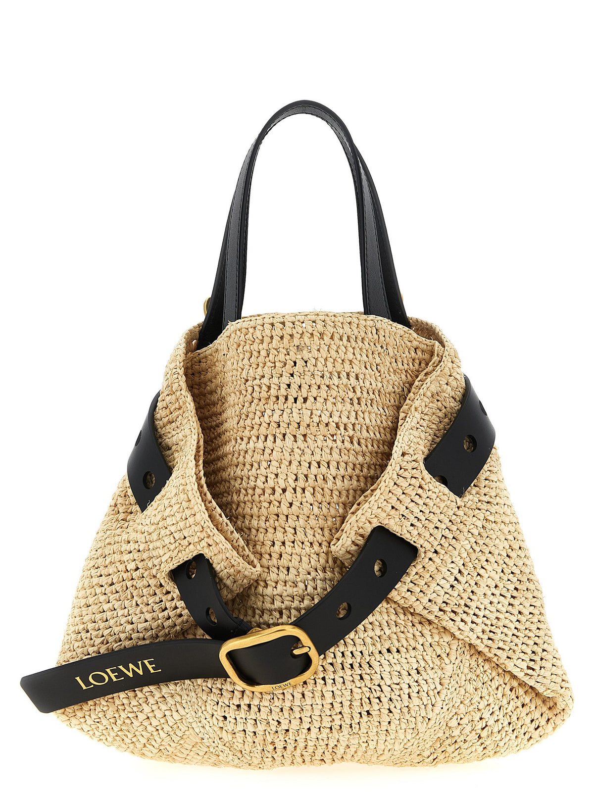 Loewe Punch Hole Mini Shopping Bag Beige