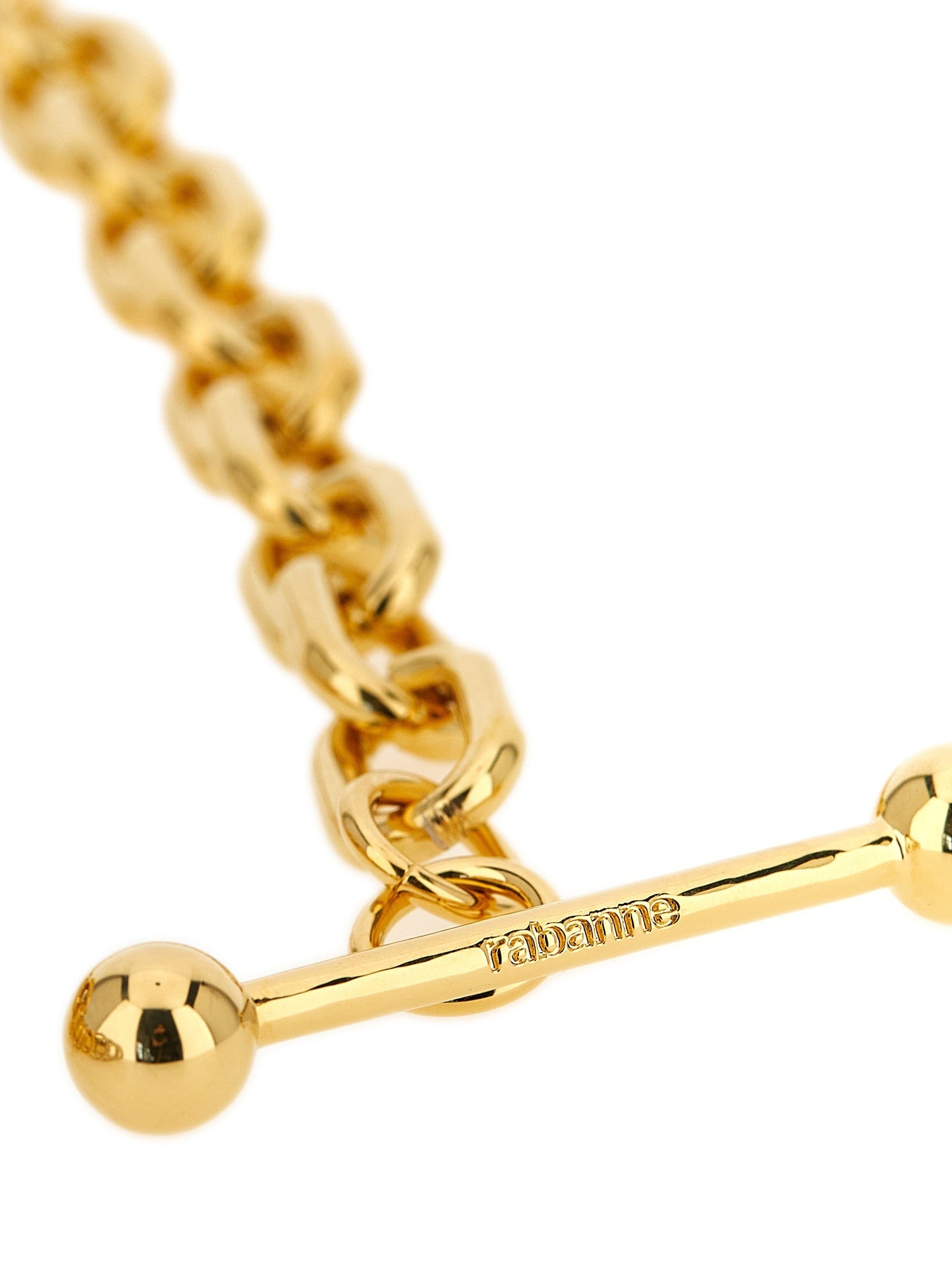 paco rabanne Punk XL Link Necklace Gold
