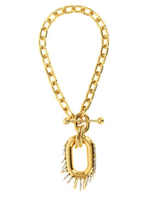 paco rabanne Punk XL Link Necklace Gold