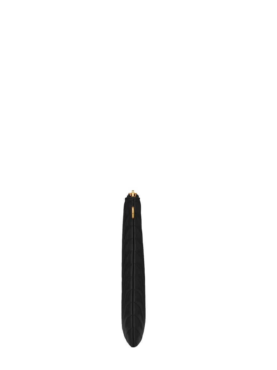 Saint Laurent Women's Puoch per Tablet Cassandre Black, view 3