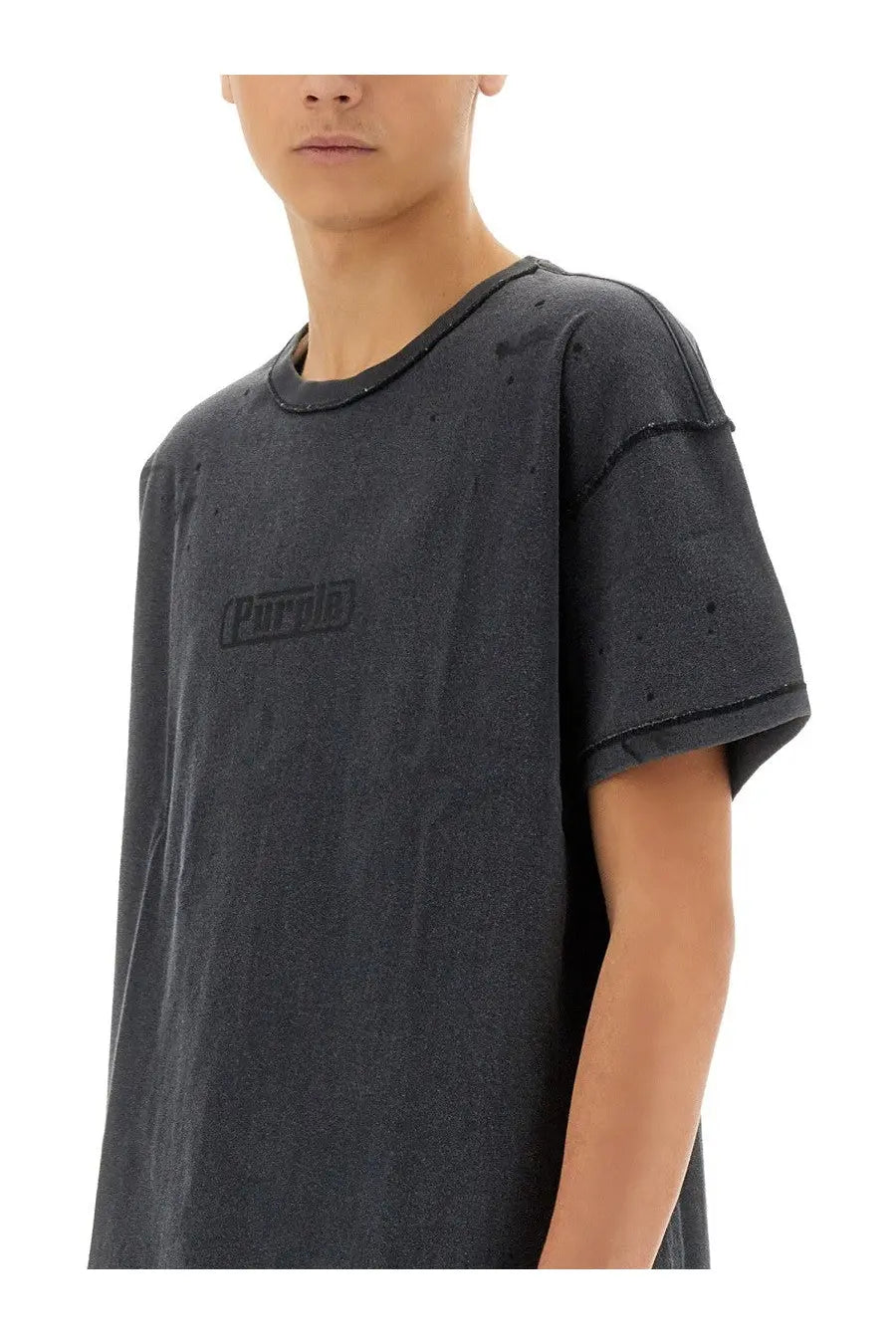 PURPLE BRAND Men's Inside Out Shirt Black, view 4