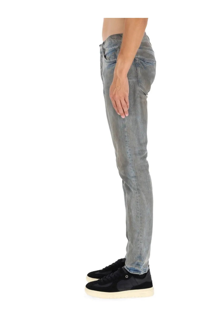 PURPLE BRAND Men's Pants Monterrico Mud Blue, view 4