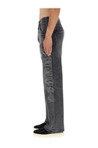 PURPLE BRAND Men's Pants Traced Gothic Wordmark Black, view 4
