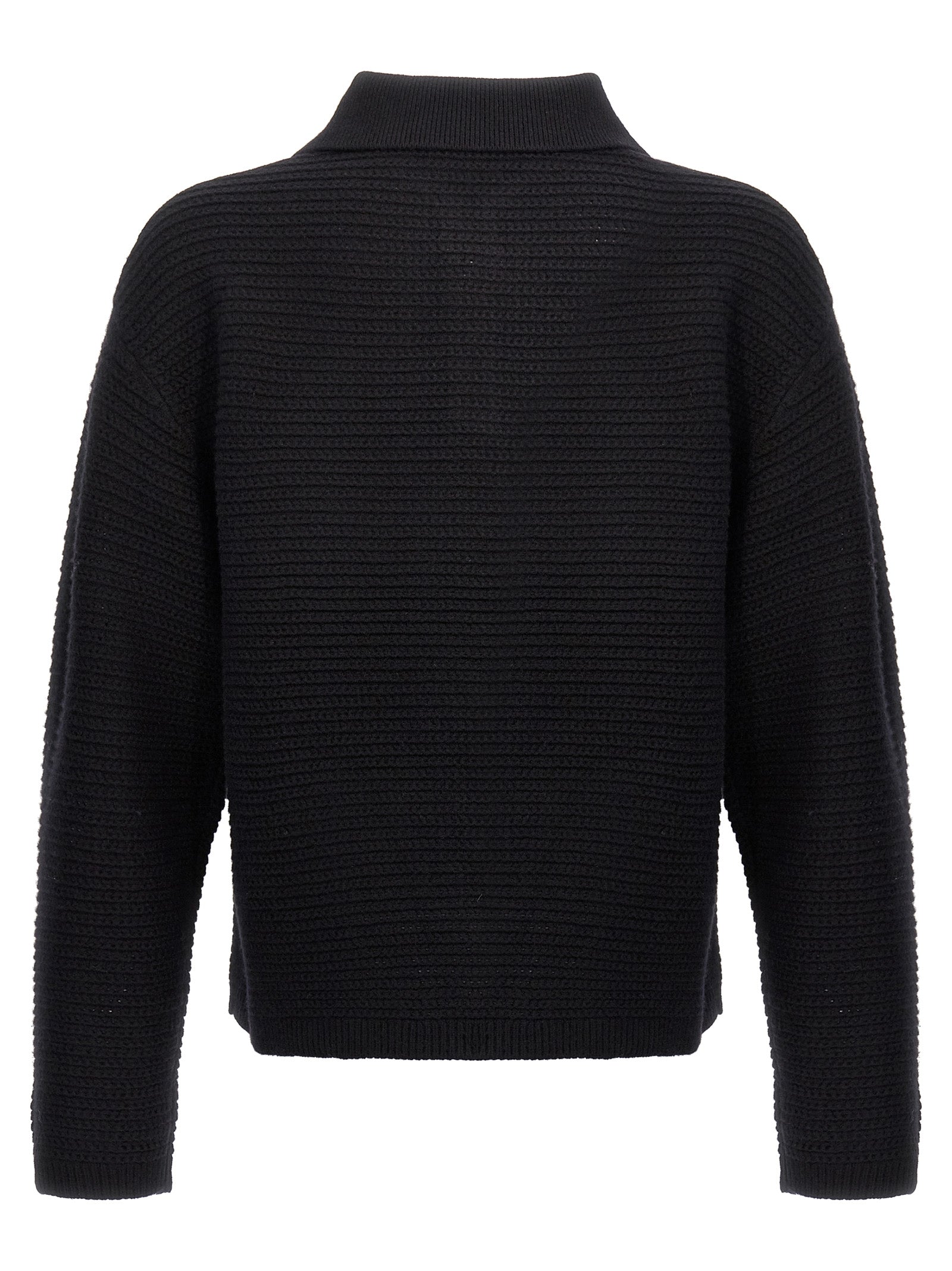 PURPLE - PURPLE - Logo embroidery sweater - Men’s Knitwear