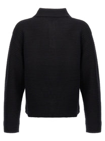 PURPLE - PURPLE - Logo embroidery sweater - Men’s Knitwear