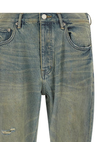 PURPLE - PURPLE - ’P026 Dirty Fade Rip Boot’ jeans - Men’s Bottoms