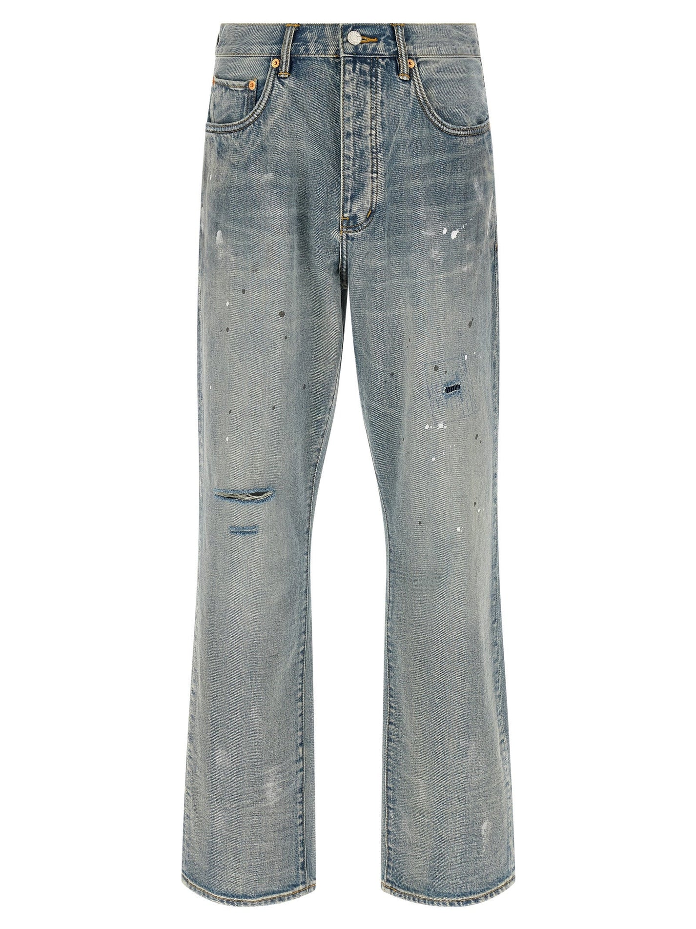 PURPLE - PURPLE - ’P011 Vintage Slash Paint’ jeans - Men’s Bottoms