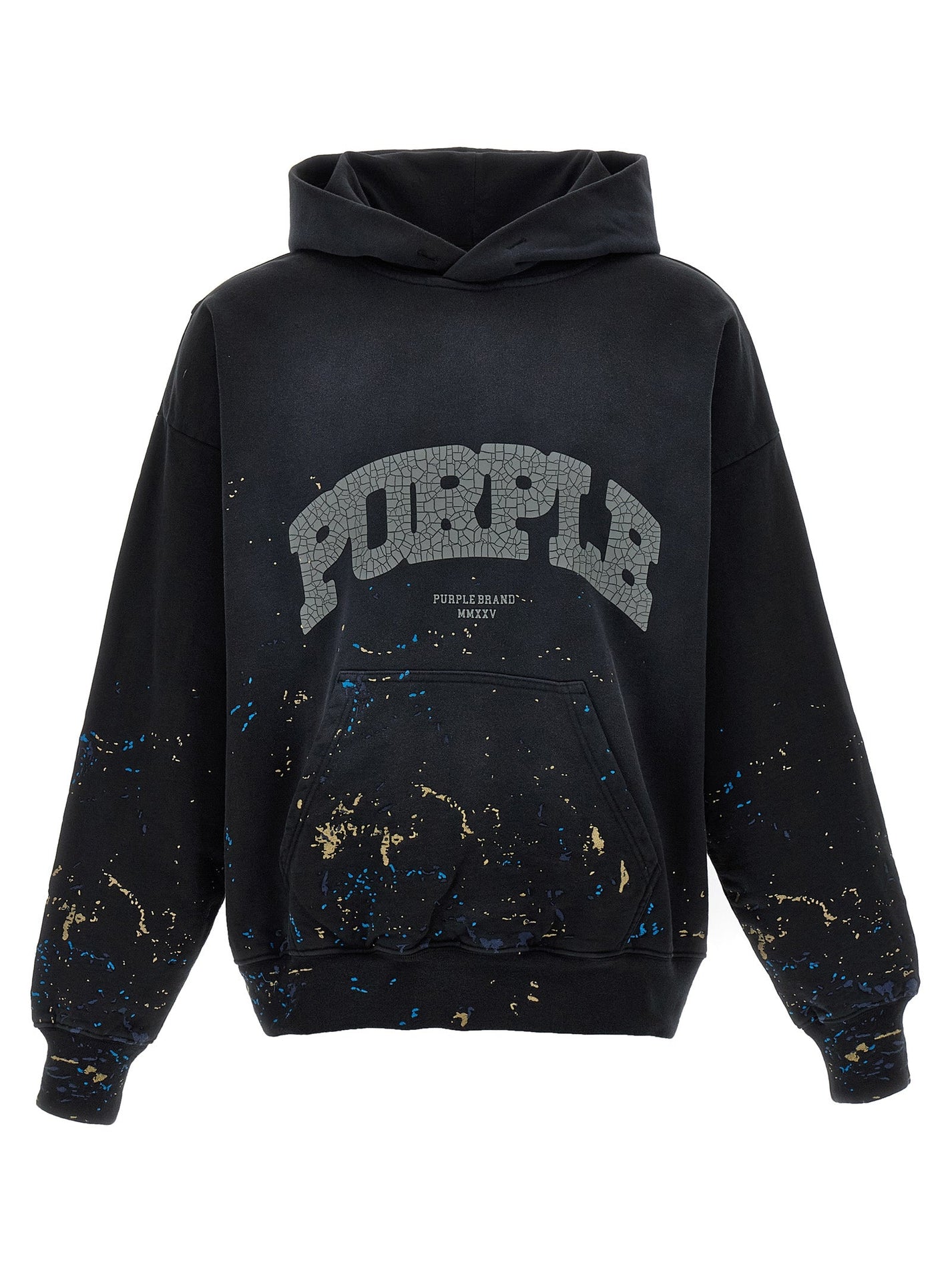 PURPLE - PURPLE - Embroidery hoodie - Men’s Sweatshirts