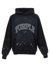 PURPLE - PURPLE - Embroidery hoodie - Men’s Sweatshirts