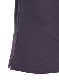 Brunello Cucinelli Purple Embroidery Polo Shirt Purple