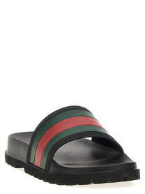 Gucci Pursuit Track Slides Black