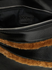 Loewe Puzzle Aviator Small Shoulder Bag Gold, view 4