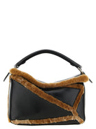 Loewe Puzzle Aviator Small Shoulder Bag Gold