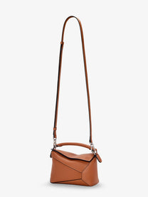 Loewe Women's Puzzle Edge Mini Leather Handbag Beige