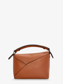 Loewe Women's Puzzle Edge Mini Leather Handbag Beige