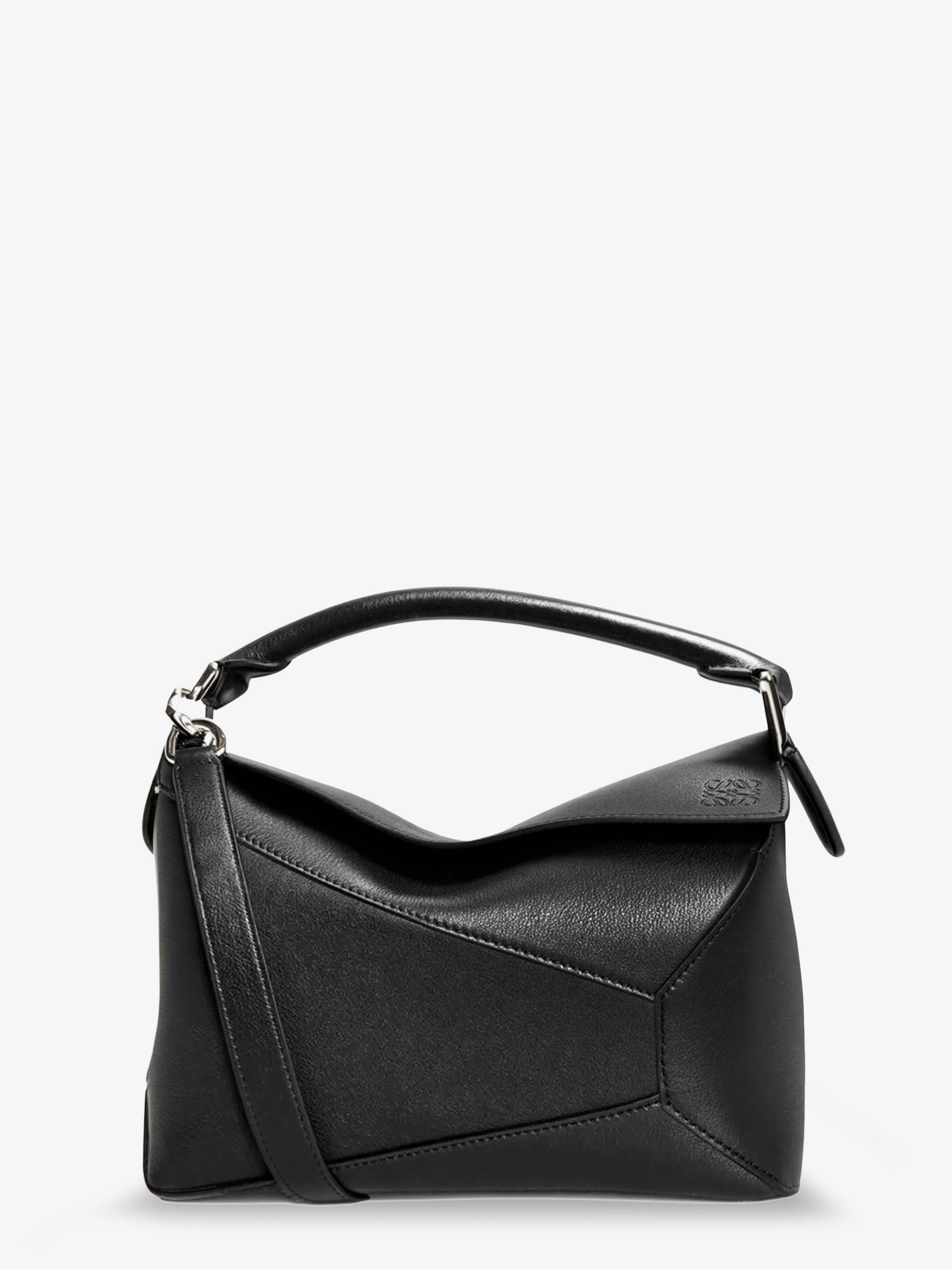 Loewe Women's Puzzle Edge Leather Handbag Black