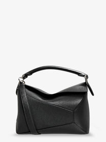 Loewe Women's Puzzle Edge Leather Handbag Black
