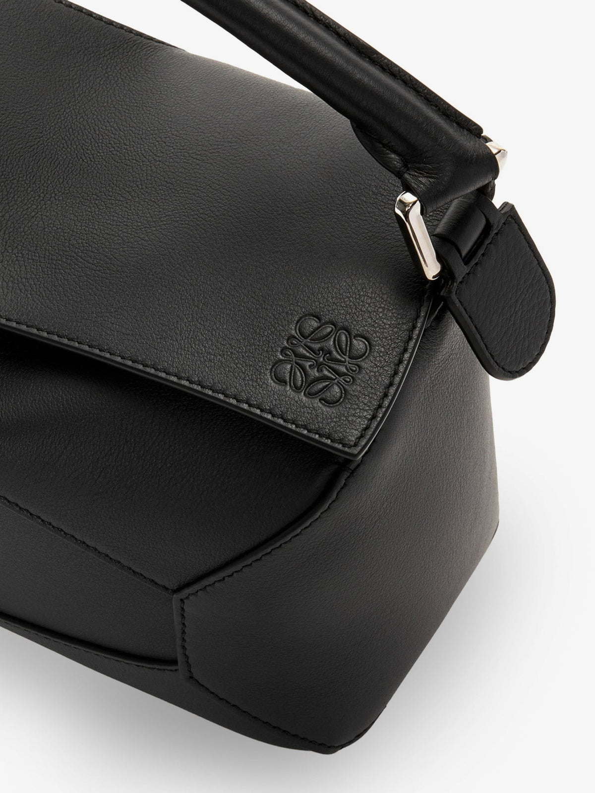 Loewe Women's Puzzle Edge Leather Handbag Black