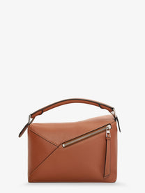 Loewe Women's Puzzle Edge Leather Handbag Beige