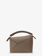 Loewe Women's Puzzle Edge Mini Leather Handbag Beige, view 2