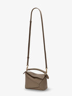 Loewe Women's Puzzle Edge Mini Leather Handbag Beige, view 3