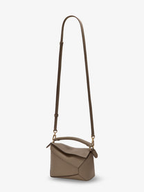 Loewe Women's Puzzle Edge Mini Leather Handbag Beige, view 3