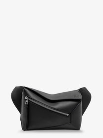 Loewe Men's Puzzle Edge Small Leather Bumbag Black