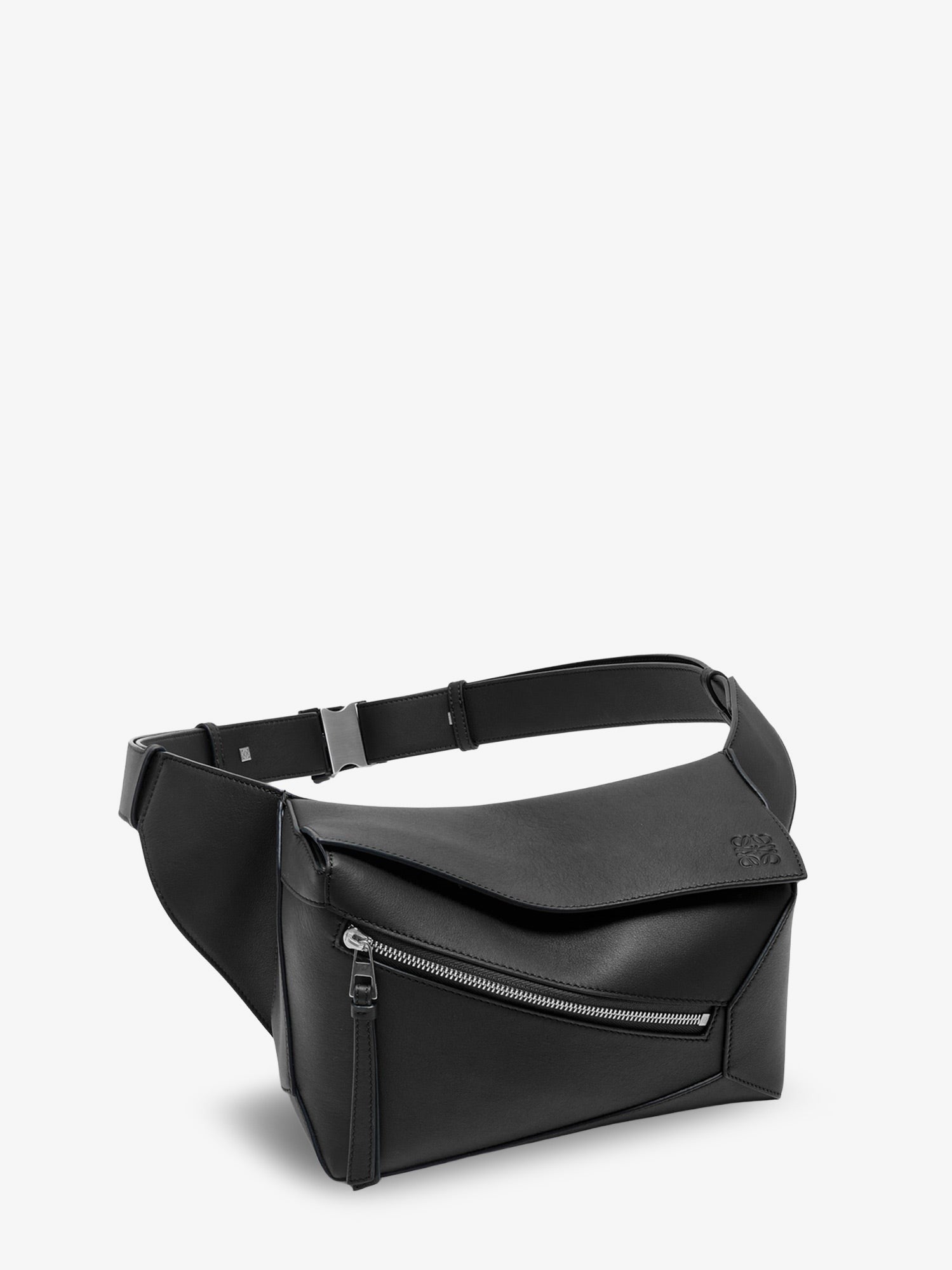 Loewe Men's Puzzle Edge Small Leather Bumbag Black
