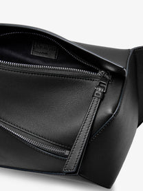 Loewe Men's Puzzle Edge Small Leather Bumbag Black
