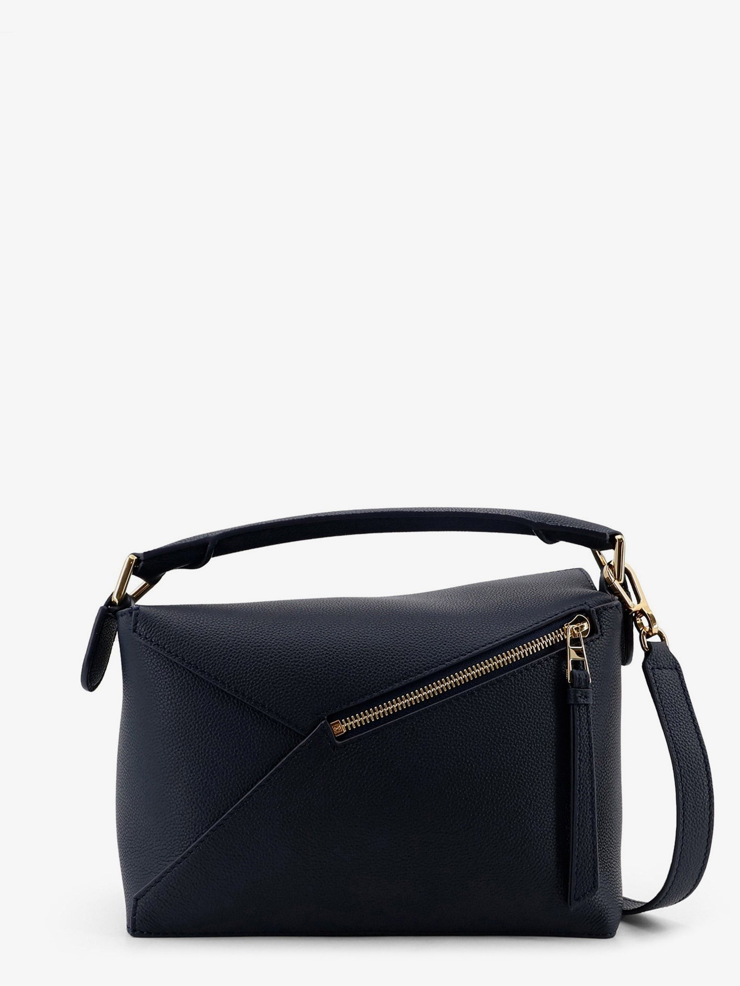 Loewe Women's Puzzle Edge Small Leather Handbag Blue