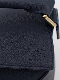 Loewe Women's Puzzle Edge Small Leather Handbag Blue
