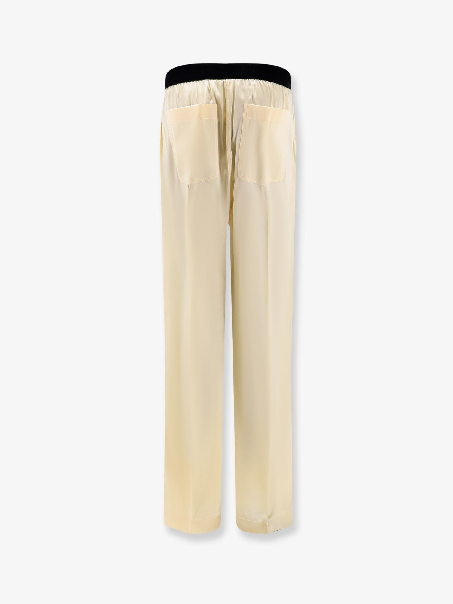 Tom Ford Women's Pyjamas Stretch Satin Trousers Yellow