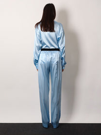 Tom Ford Women's Pyjamas Stretch Satin Trousers Grey