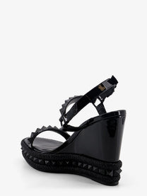 Christian Louboutin Women's Pyra Clou Leather Sandals Black