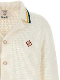 Casablanca Pyramide Doranges Cardigan White, view 3