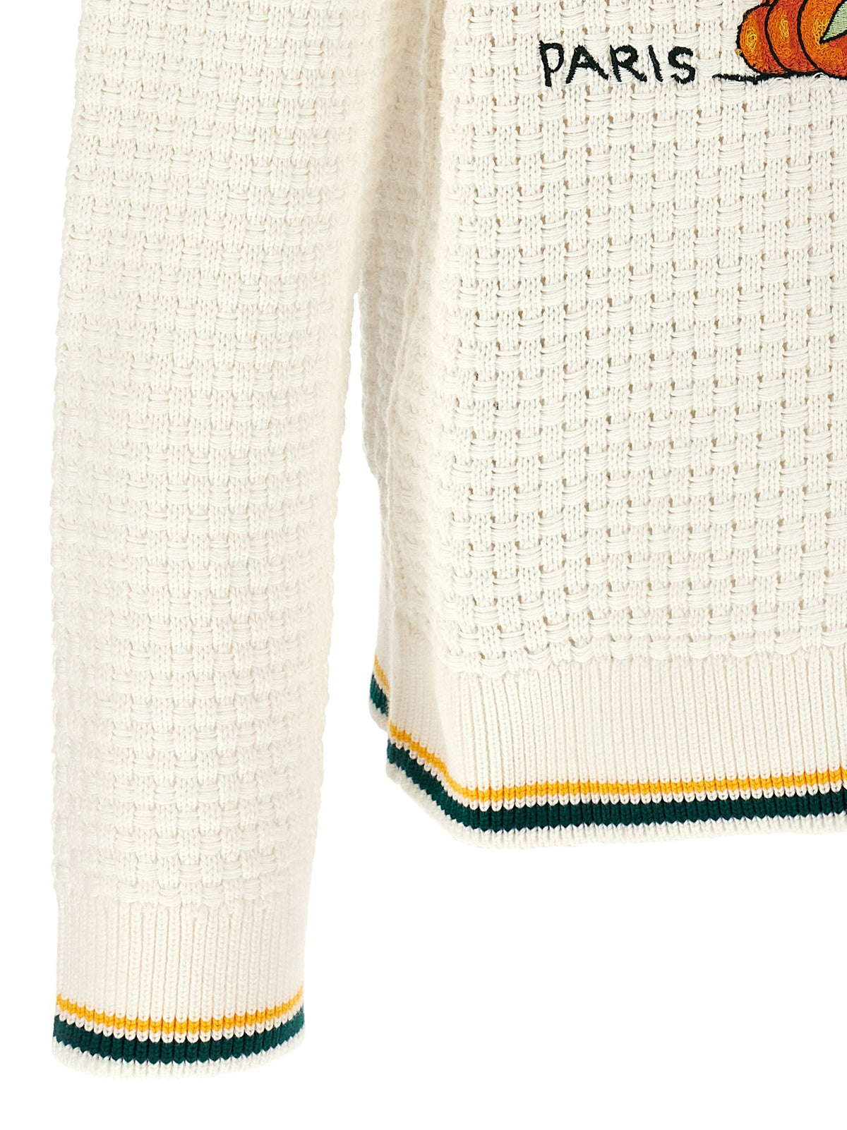 Casablanca Pyramide Doranges Cardigan White, view 4