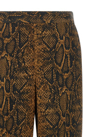 TWINSET Python Print Pants Brown