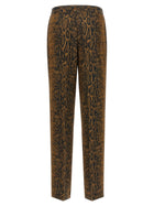 TWINSET Python Print Pants Brown, view 2