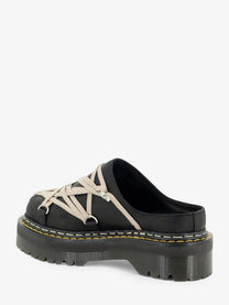 Dr. Martens Men's Quad Megalace® Leather Mule Black