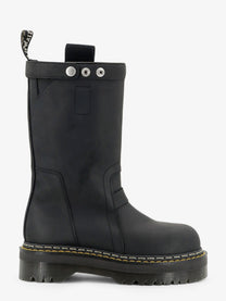 Dr. Martens Men's Quad Pull on Leather Boots Black