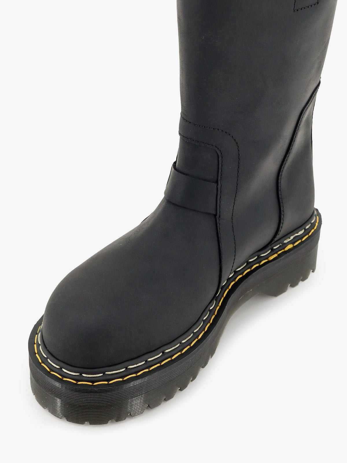 Dr. Martens Men's Quad Pull on Leather Boots Black