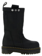 Rick Owens Quad Sole Pull on Drmartens Rickowens Boots Black