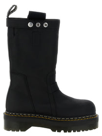 Rick Owens Quad Sole Pull on Drmartens Rickowens Boots Black