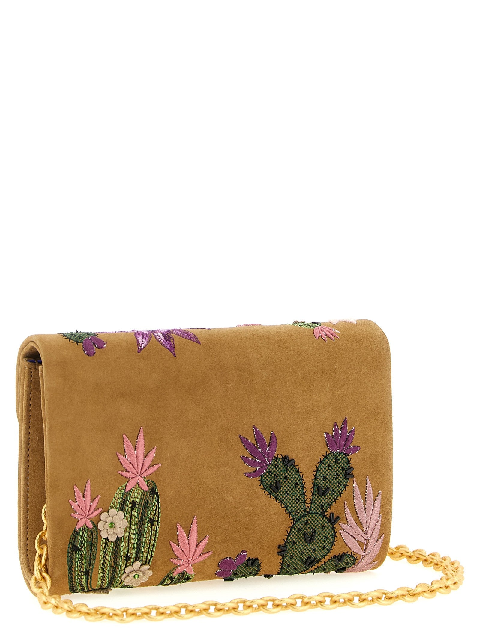 Daniele Amato Queen Mid Spinoza Clutch Beige