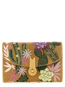 Daniele Amato Queen Mid Spinoza Clutch Beige