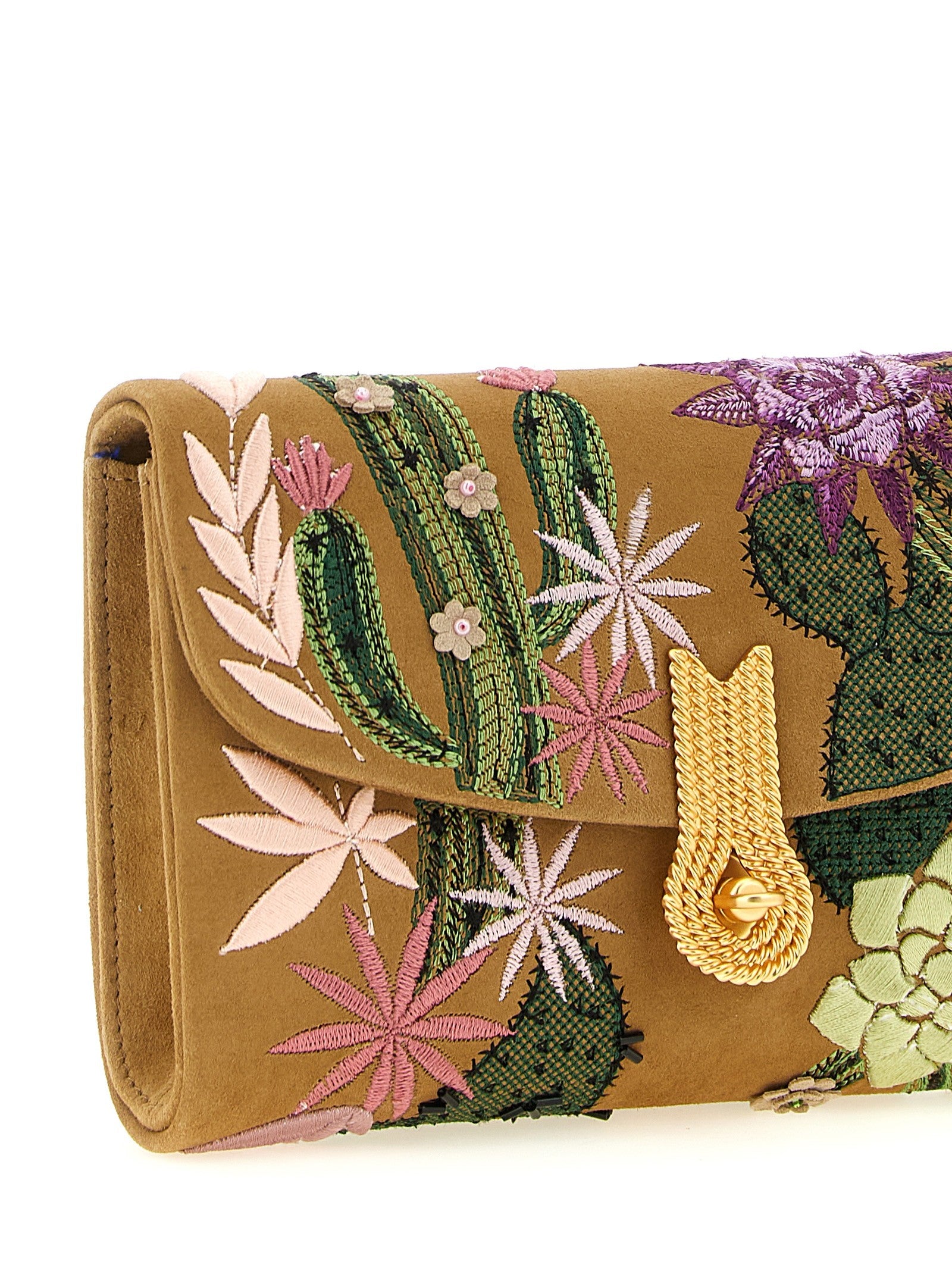 Daniele Amato Queen Mid Spinoza Clutch Beige