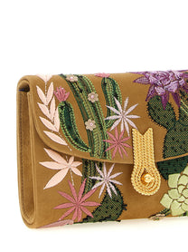 Daniele Amato Queen Mid Spinoza Clutch Beige