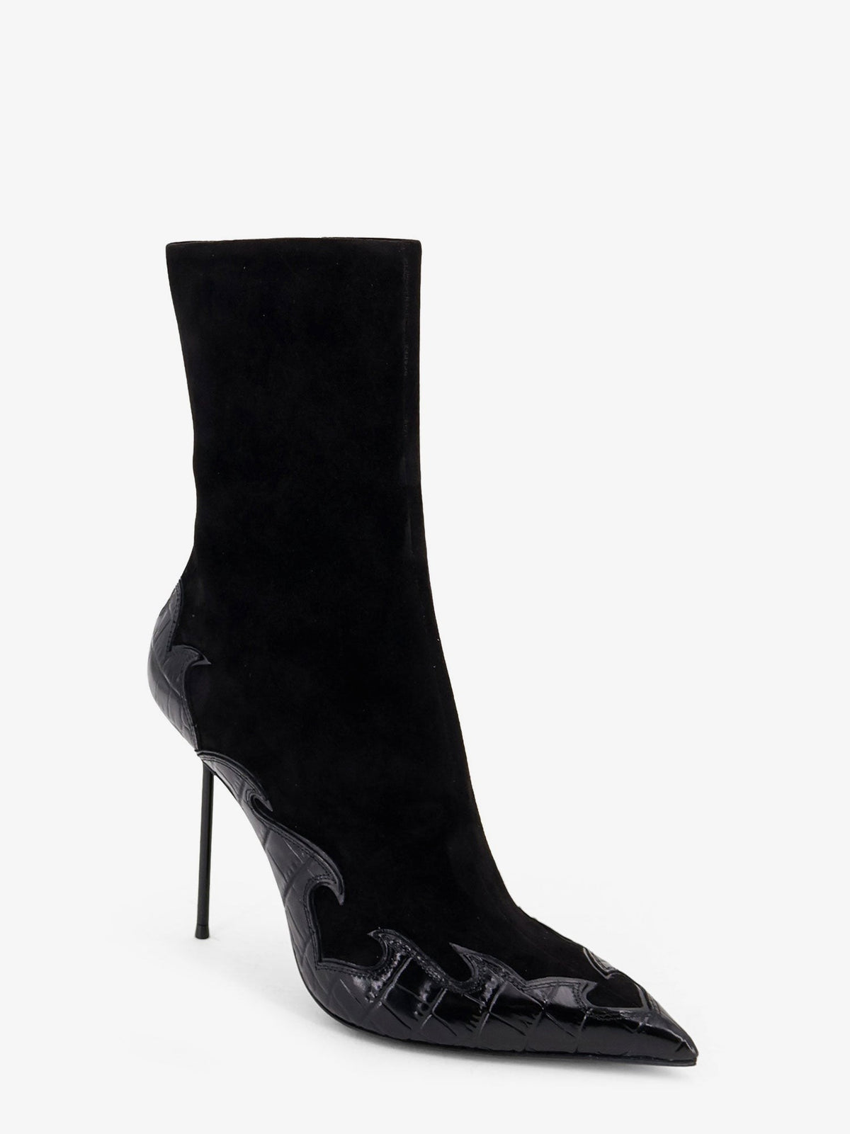 Paris Texas Women's Queen of Hearts Ankle Boots Black