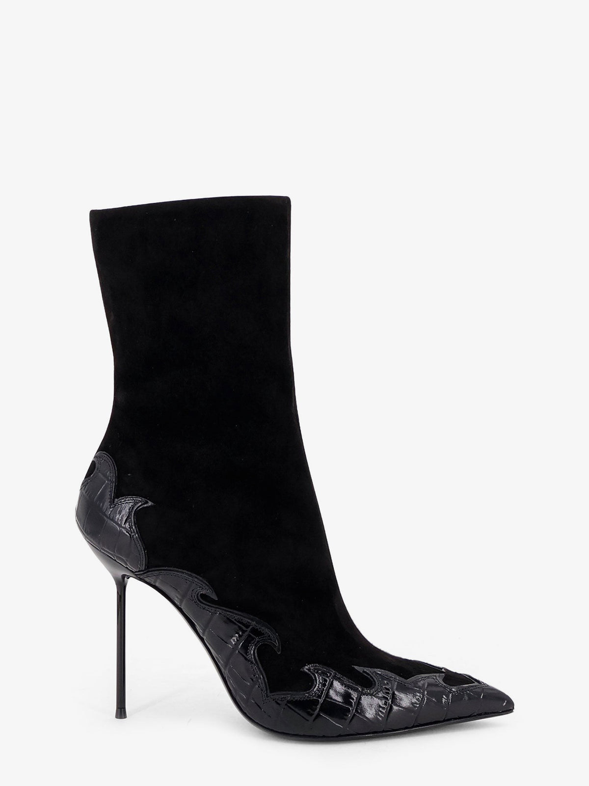 Paris Texas Women's Queen of Hearts Ankle Boots Black