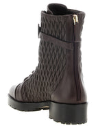 Alexandre Birman Quilted Clarita Combat Ankle Boots Purple